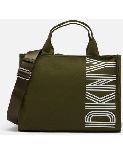 DKNY Noa Medium Canvas Tote Bag - Green