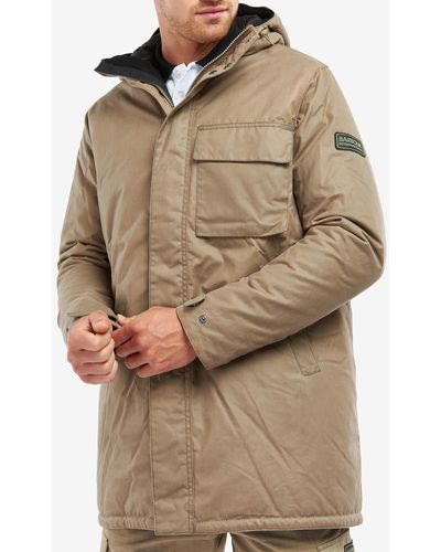 Barbour Keelman Logo-patched Waxed Cotton Jacket - Natural