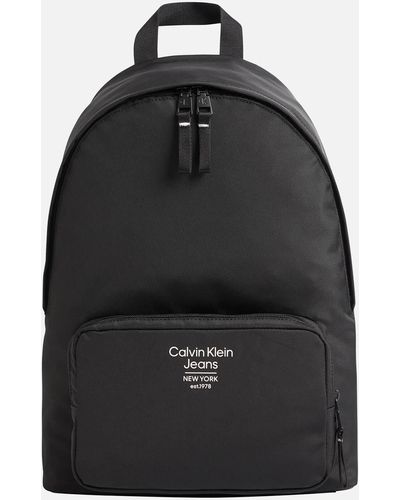 Calvin Klein Sport Essentials Logo Campus Backpack - Schwarz