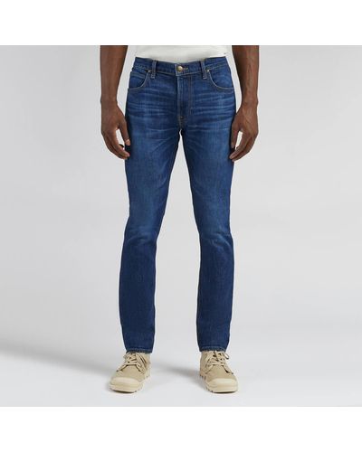 Lee Jeans Luke Stretch-Denim Slim-Fit Jeans - Blau