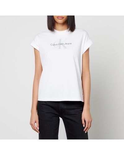 Calvin Klein Archival Cotton-jersey T-shirt - White
