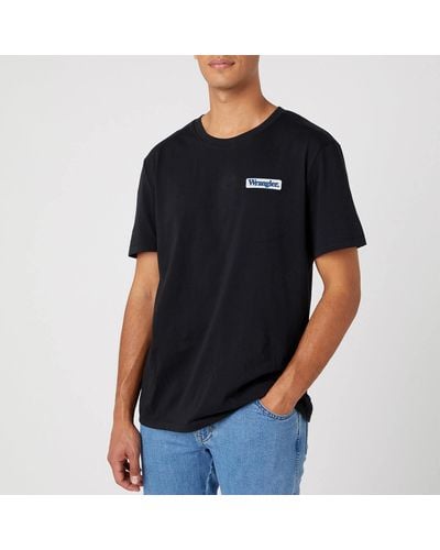 Wrangler Logo Cotton T-shirt - Black