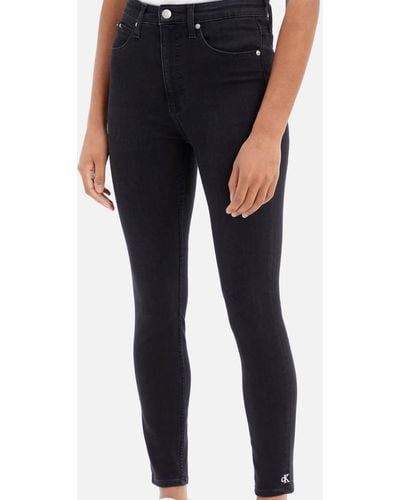Calvin Klein Super Skinny Cotton-blend Jeans - Black
