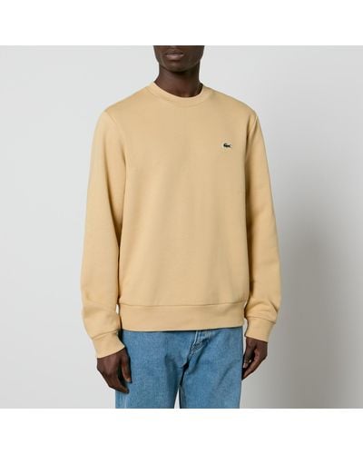 Lacoste Classic Cotton-blend Jersey Sweatshirt - Natural