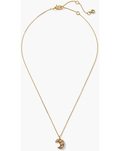 Kate Spade Mini Croissant Gold-tone Necklace - Metallic