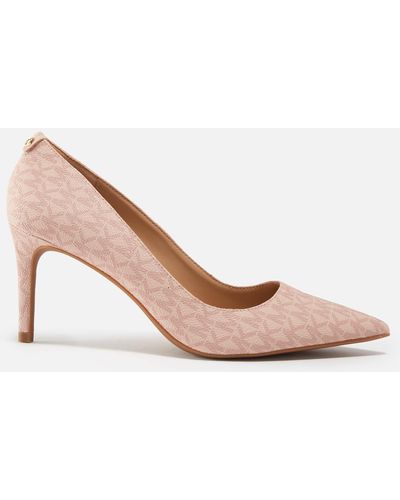 MICHAEL Michael Kors Alina Flex Coated-canvas Court Shoes - Pink