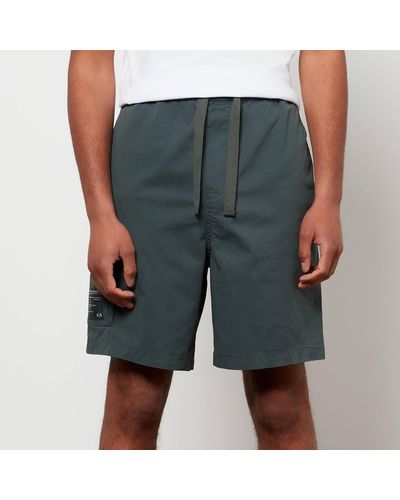 Armani Exchange Stretch Cotton Twill Shorts - Grey