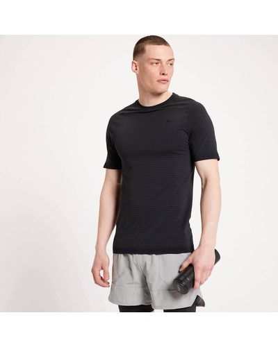 Mp Limited Edition Teo Ultra Seamless Kurzarm T-Shirt - Schwarz