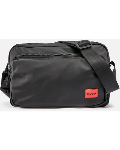 HUGO Ethon Shell Messenger Bag - Black