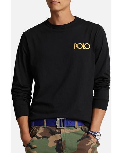 Polo Ralph Lauren PRL Logo Cotton-Jersey T-Shirt - Schwarz