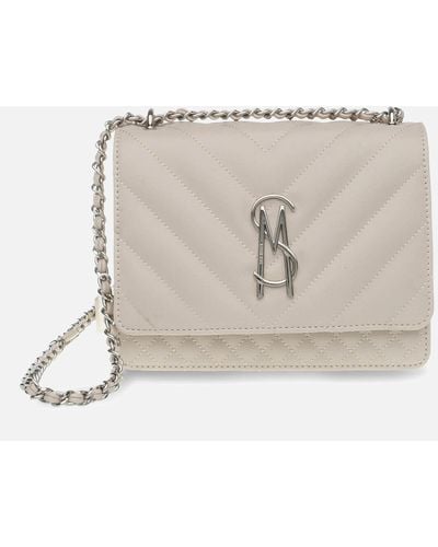 Steve Madden Bamara Quilted Faux Leather Cross-body Bag - Natural