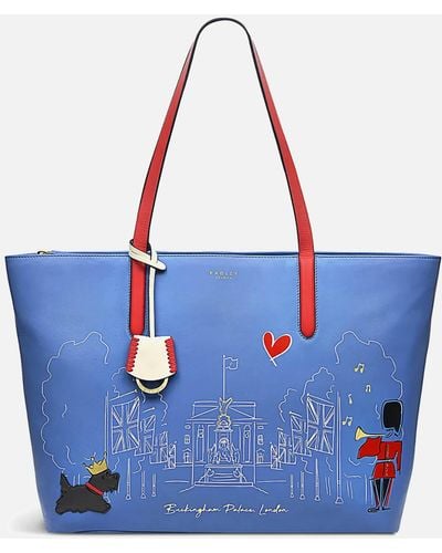 Radley The Coronation Large Leather Tote Bag - Blue
