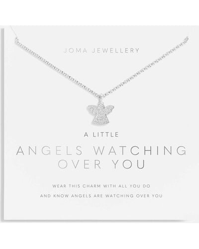 Joma Jewellery A Little Angels Watching Over You Silver-tone Necklace - White
