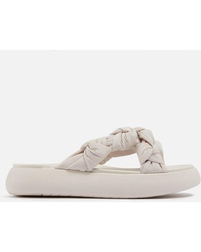 TOMS Alpargata Mallow Jersey Sandals - White