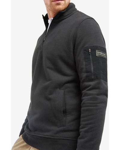 Barbour Alloy Cotton-blend Jersey Sweatshirt - Black