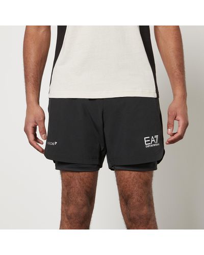 EA7 Vigor Light Jersey Shorts - Black