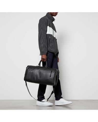 Armani Exchange Leather Duffle Bag - Black