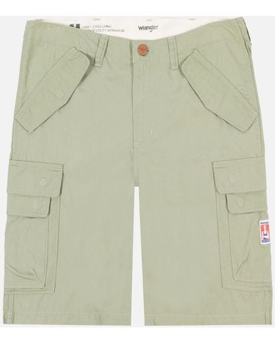 Wrangler Casey Jones Cotton Cargo Shorts - Green