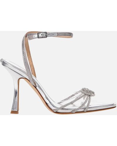 Guess Syena Crystal-embellished Heeled Sandals - White