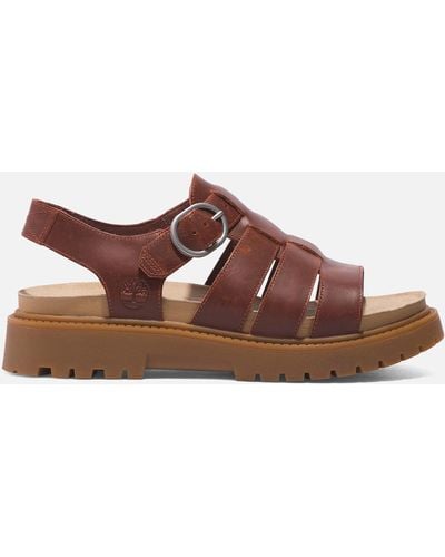 Timberland Clairemont Way Leather Fisherman Sandals - Brown