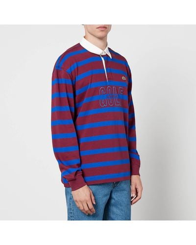 Lacoste Neo Heritage Cotton-jersey Rugby Top - Blue