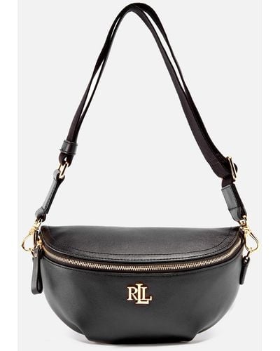 Lauren by Ralph Lauren Marcy Leather Belt Bag - Black