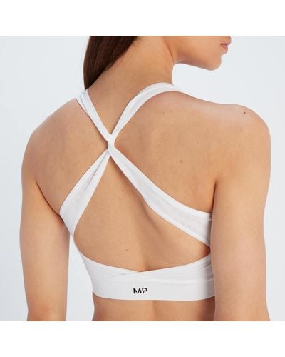 Mp Power Sport-BH mit gekreuztem Rücken – Weiß - Natur