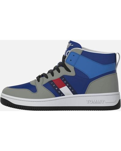 Tommy Hilfiger Mid Pop Basket Hi-top Sneakers - Blue