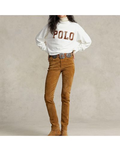 Polo Ralph Lauren Nevis Logo-appliquéd French Cotton-terry Sweatshirt - White