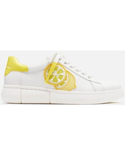Kate Spade Lift Leather Sneakers - Yellow