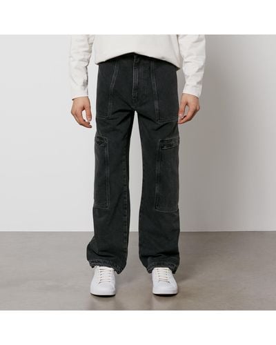HUGO 446/6 Denim Wide-leg Jeans - Black