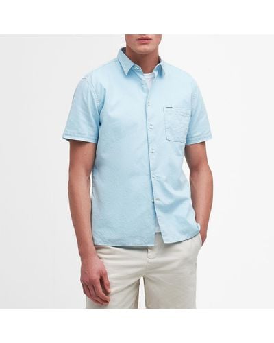 Barbour Terra Dye Cotton-blend Shirt - Blue