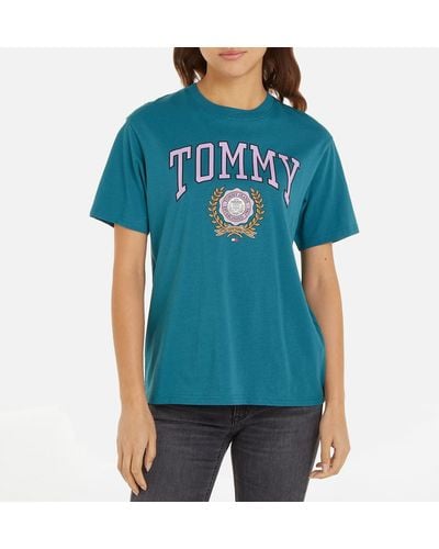 Tommy Hilfiger Relaxed Graphic Cotton T-shirt - Blue