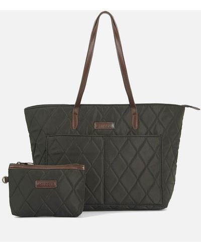 Barbour Quilted Shell Tote Bag - Black