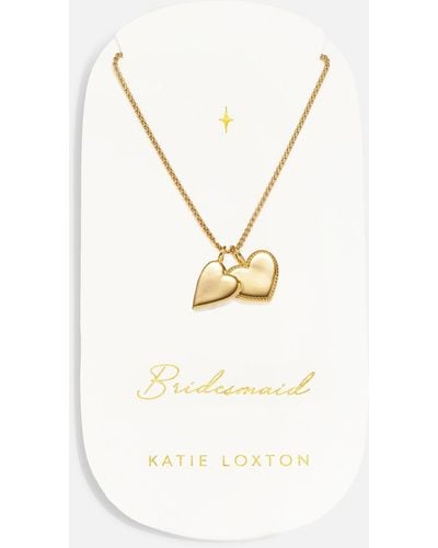Katie Loxton Bridesmaid Charm 18-karat Gold-plated Necklace - Metallic