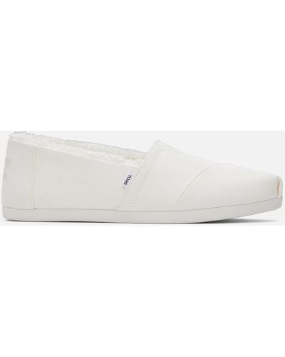 TOMS Alpargata Canvas Court Shoes - White