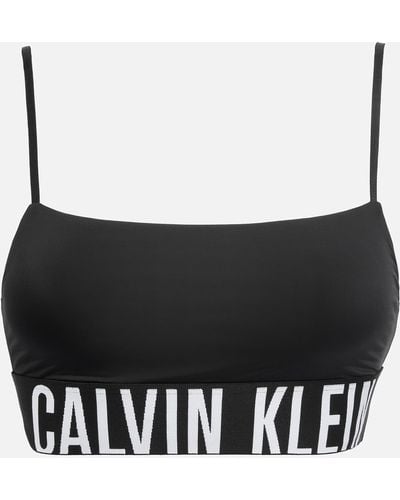 Calvin Klein Intense Power Unlined Stretch-jersey Bralette - Black
