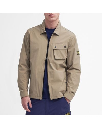 Barbour Gate Stretch-shell Overshirt - Natural