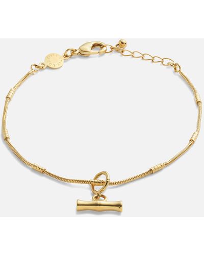 Katie Loxton Bamboo 18-karat Gold-plated Bracelet - Metallic