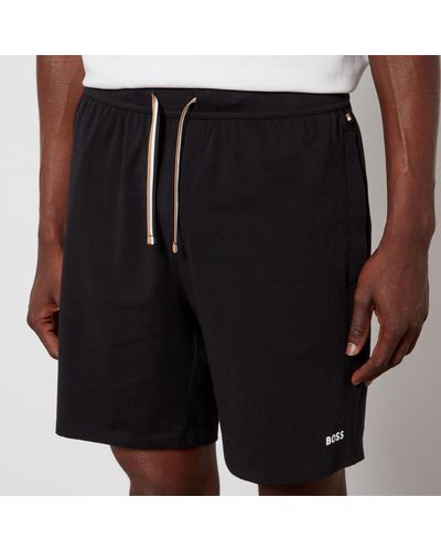 BOSS by HUGO BOSS Unique Stretch Cotton-jersey Shorts - Black