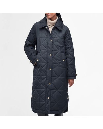Barbour Carolina Quilted Shell Coat - Blue