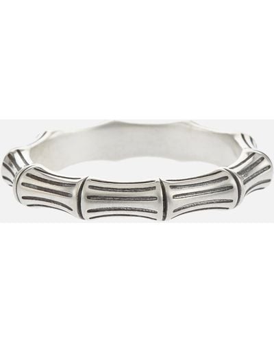 Serge Denimes Bamboo Sterling Silver Ring - Metallic