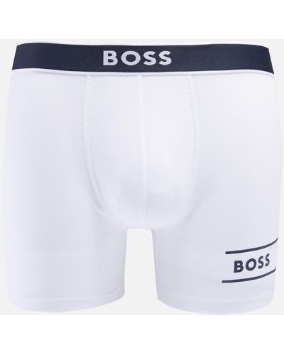 BOSS 24 Cotton-blend Stretch-jersey Boxer Briefs - White