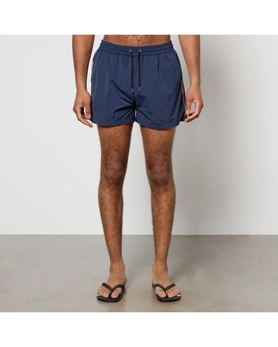 Paul Smith Stripe Recycled Shell Swimming Shorts - Blue