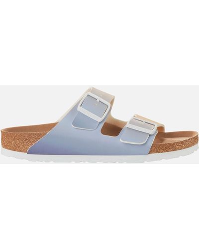 Birkenstock Arizona Slim-Fit Vegan Leather Sandals - Blau