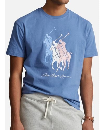 Polo Ralph Lauren Big Pony Cotton T-shirt - Blue