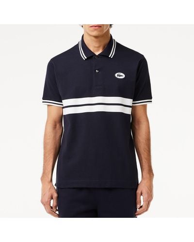 Lacoste Sporty Cotton-piqué Polo Shirt - Blue