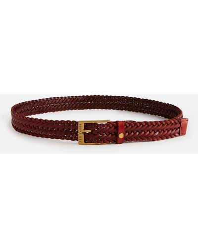 Ted Baker Braidie Braided Belt - Red