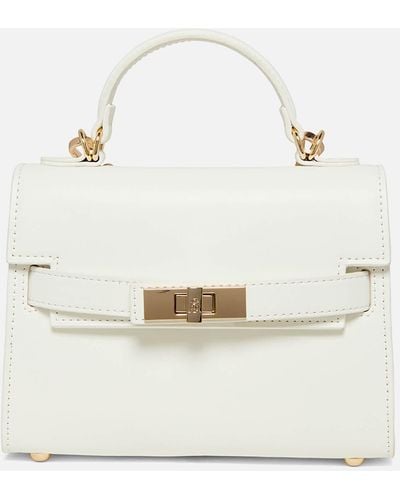 Steve Madden Bdignify Mini Faux Leather Tote Bag - White