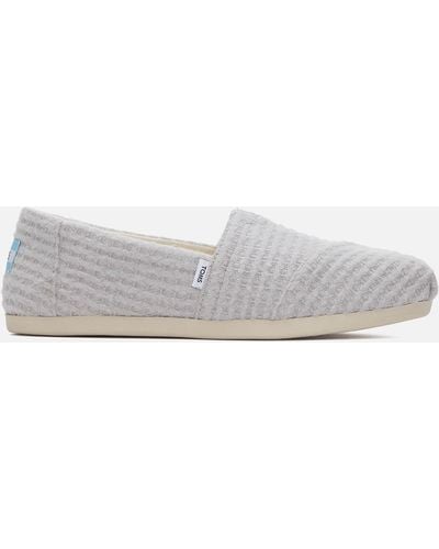 TOMS Brushed Knit Court Shoes - Grey
